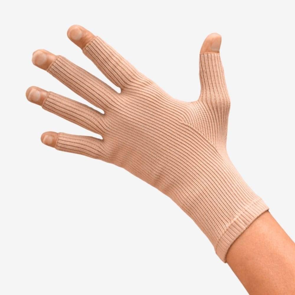 Beige Quarter Finger Compression Glove, Large G974209