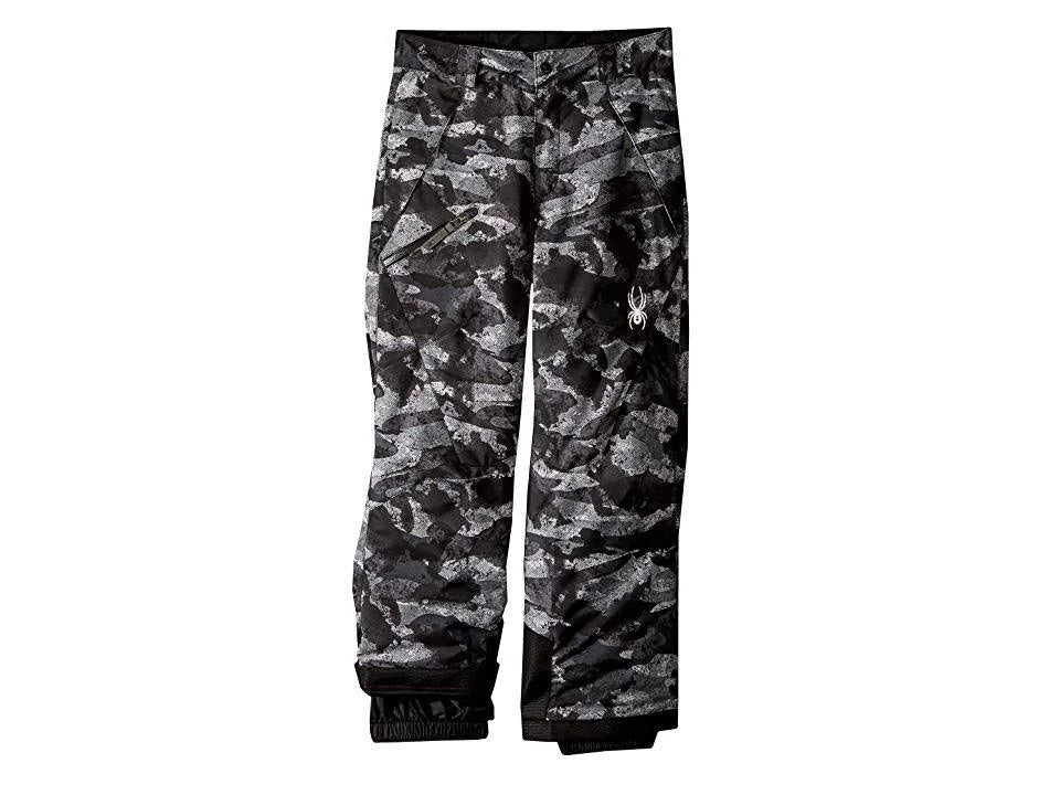 Camo Distress Print/Black Boys Pant D63044