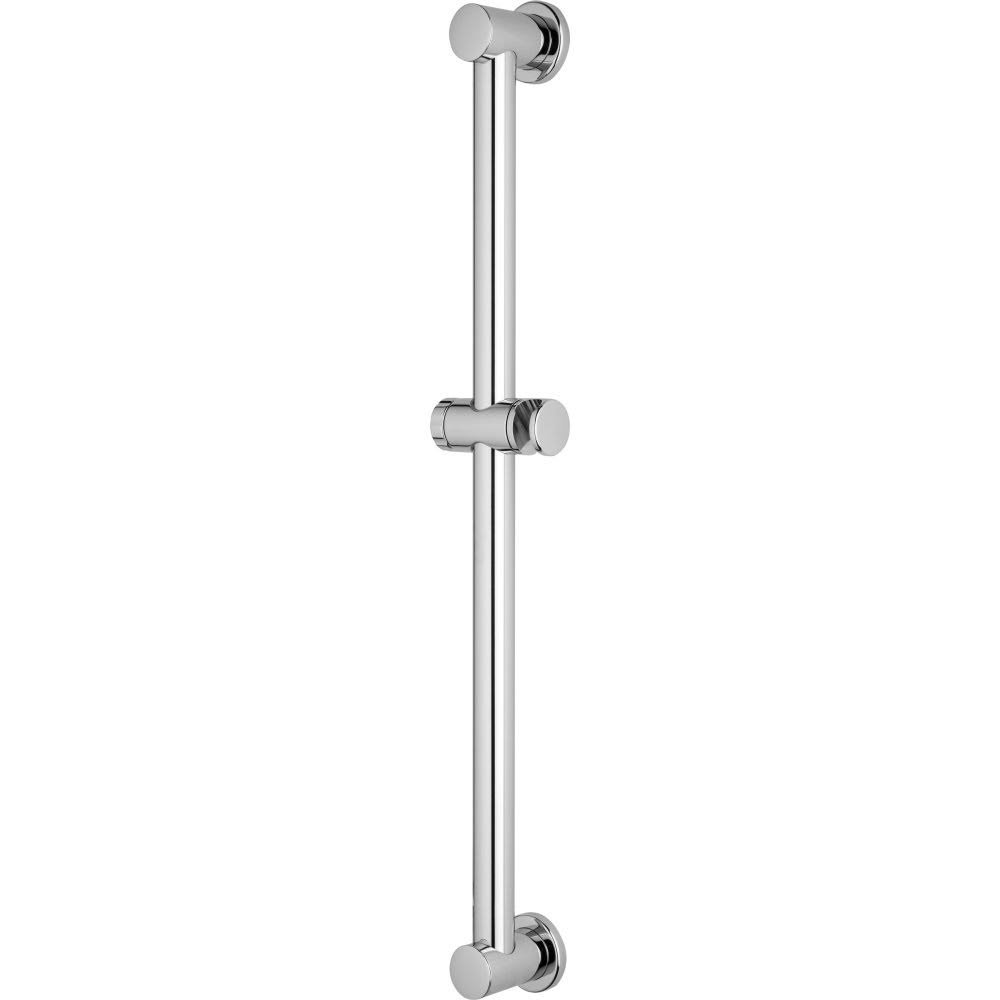 36x22 Polished Chrome Decorative Grab Bar with Knob Handle Slider C681625