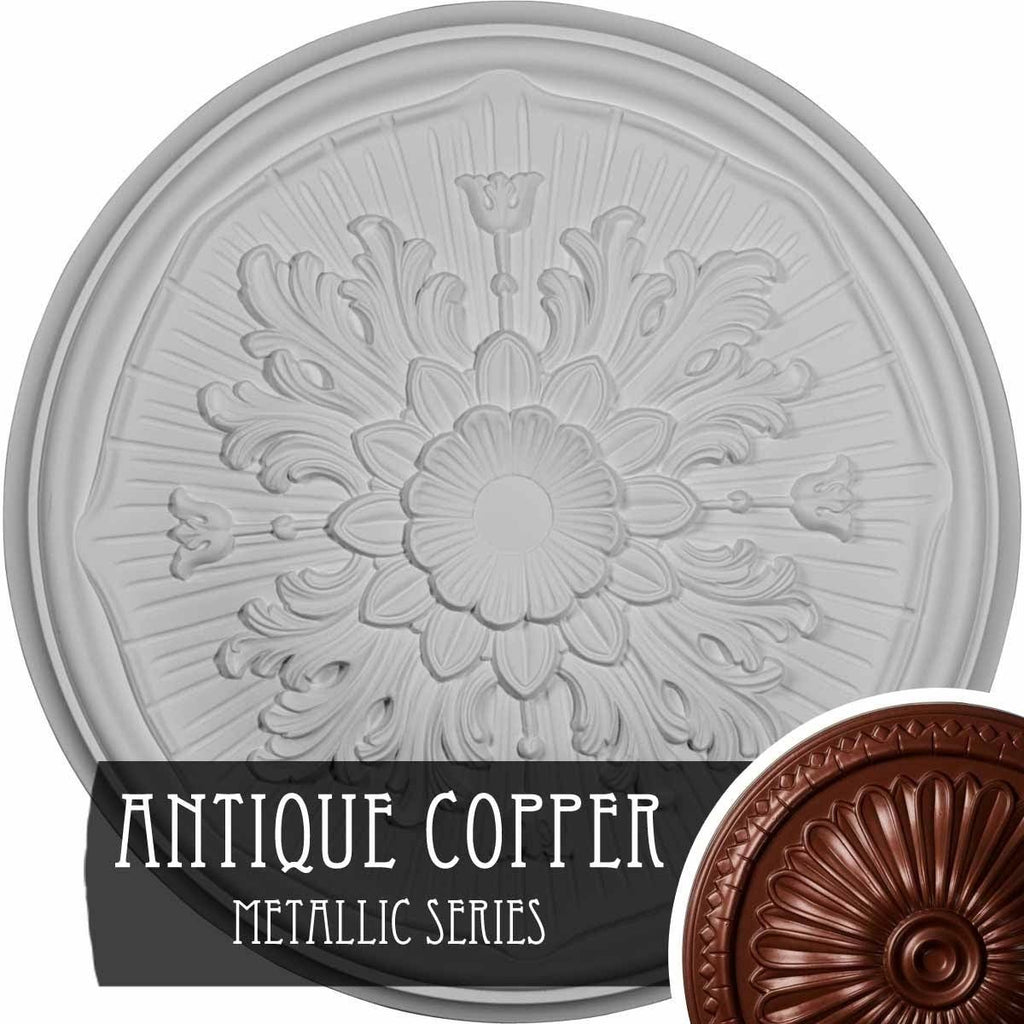 15 3/4x22OD x 5/8x22P Ceiling Medallion, Hand-Painted X56970