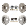 Front Rear Disc Brake Rotors and Ceramic Pads Kit H126766