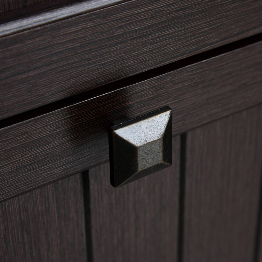 Brown Wooden 2-Drawer File Cabinet G483