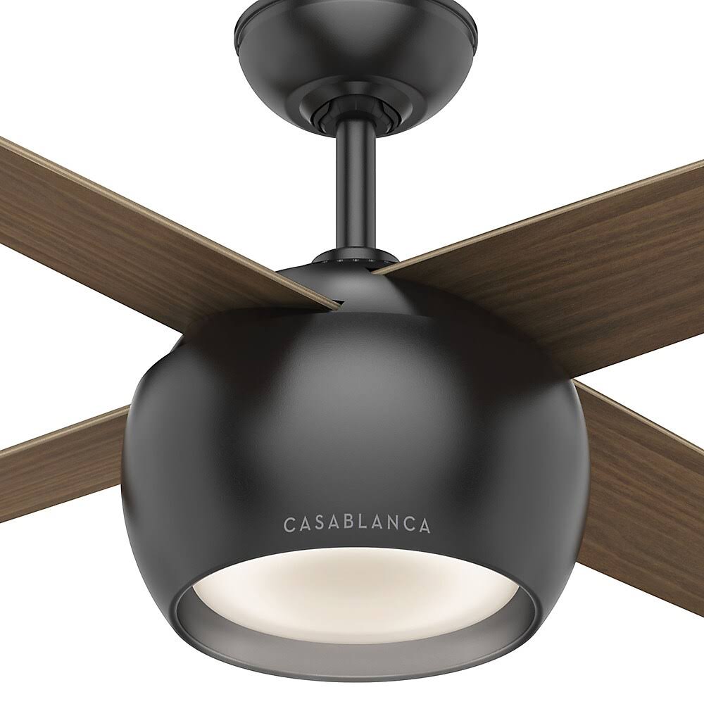 54x22 Matte Black Ceiling Fan with LED Light Z815970