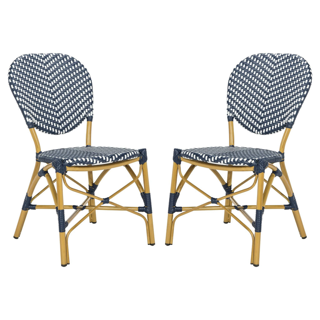 Navy/White Bistro Side Chair (Set of 2) K686776