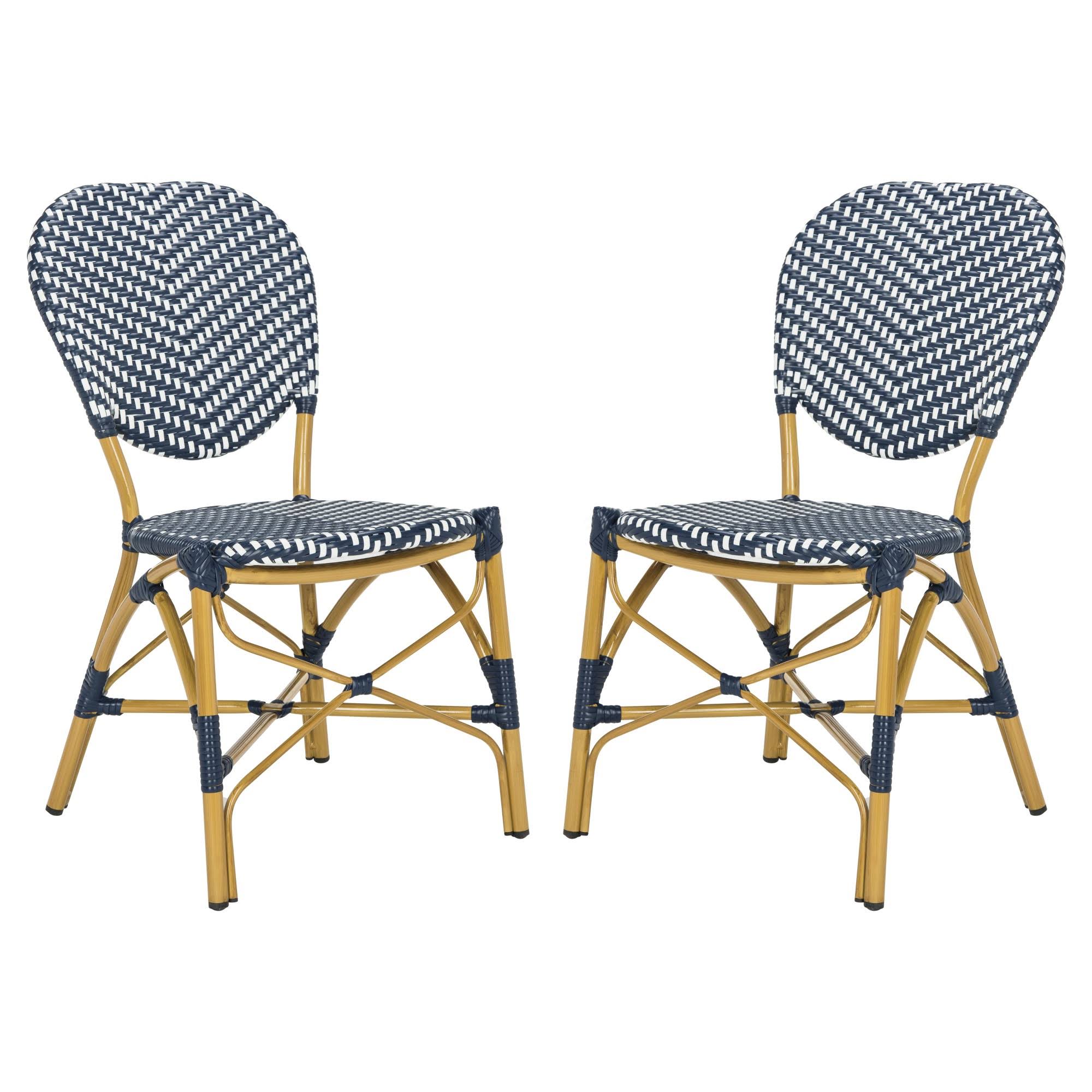 Navy/White Bistro Side Chair (Set of 2) K686776
