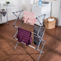 Silver White Collapsible Clothes Drying Rack D1017