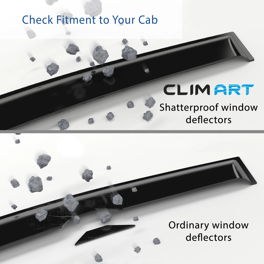 6pcs Tape-on Window Deflectors for Subaru Forester H2017