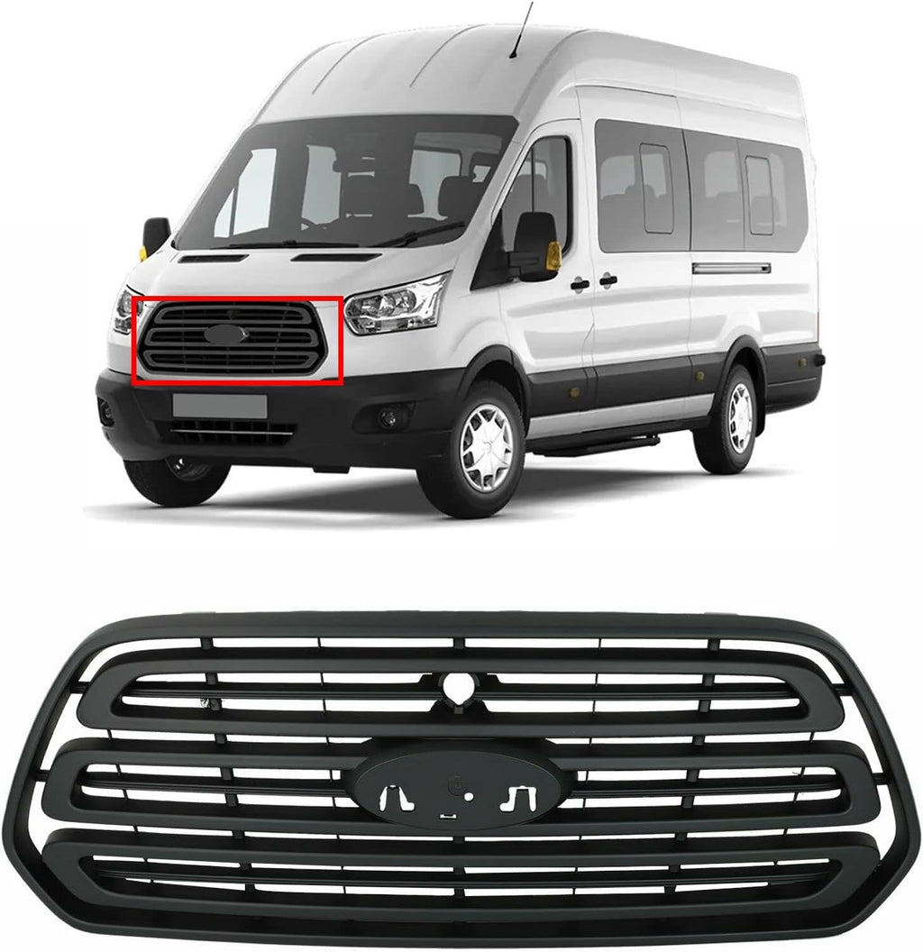 Compatible with 2015 2016 2017 2018 2019 Ford Transit Grille Front Bumper Grille Grill 150 250 350 350HD H10779