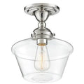 Polished Nickel Semi Flush Mount Light Fixture M670838