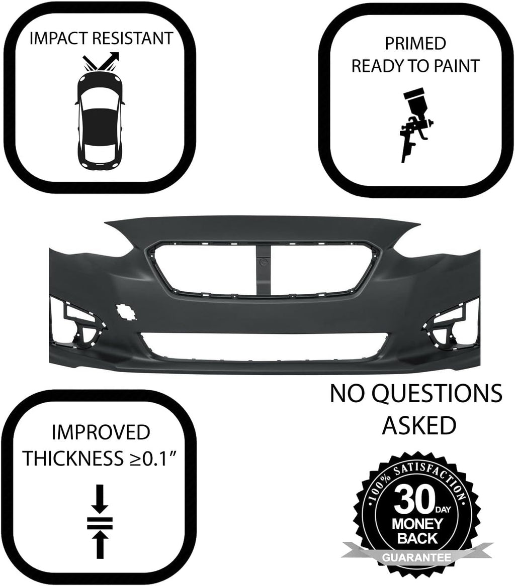 Front Bumper Cover for 2017-2019 Subaru Impreza Q134