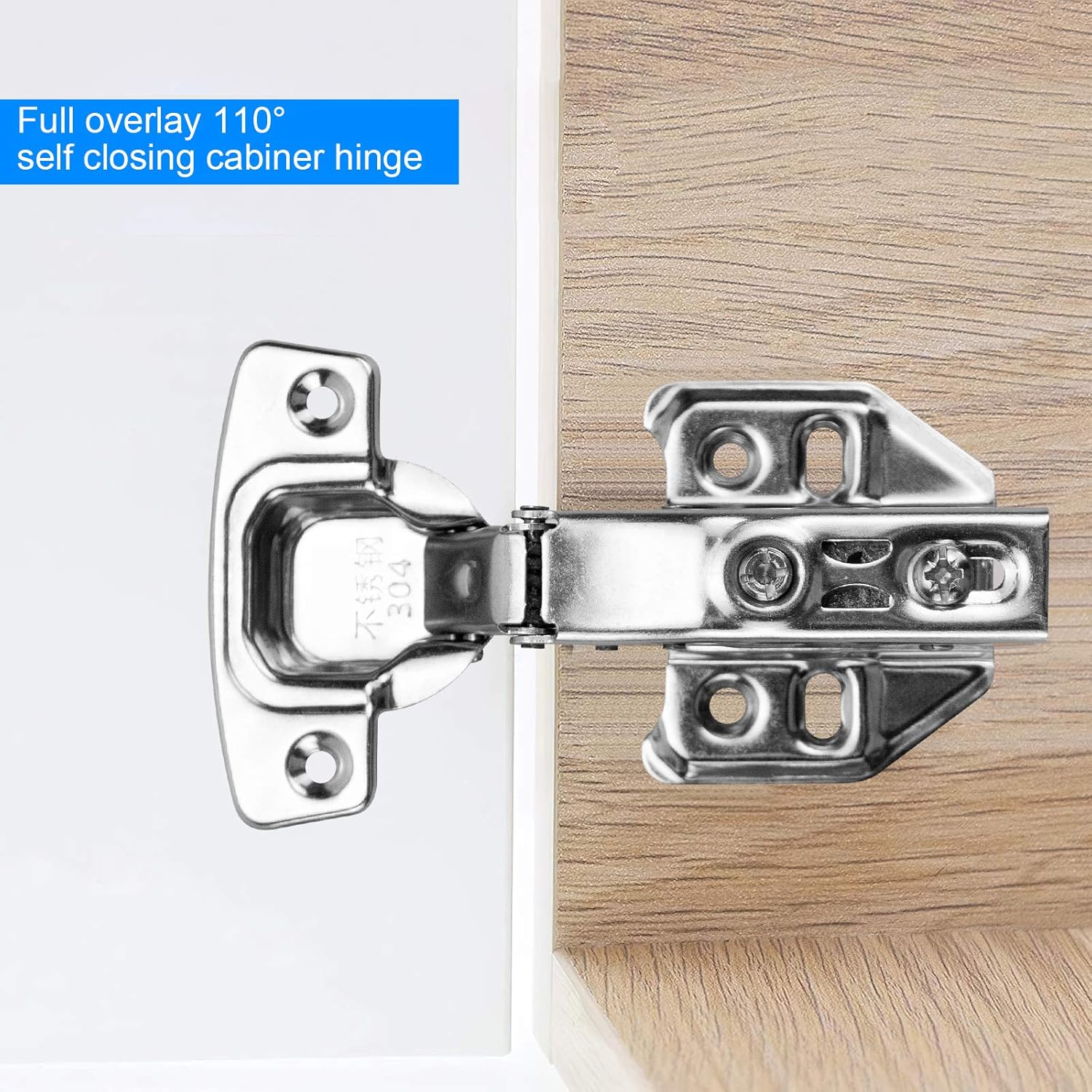 10Pcs Soft Close Full Overlay Cabinet Hinges S84590
