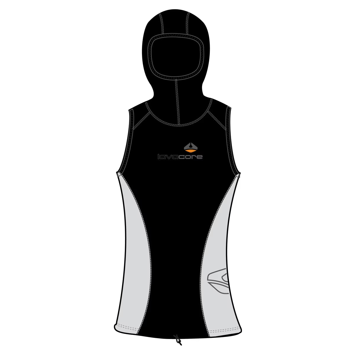 Women's Hooded Vest Y333