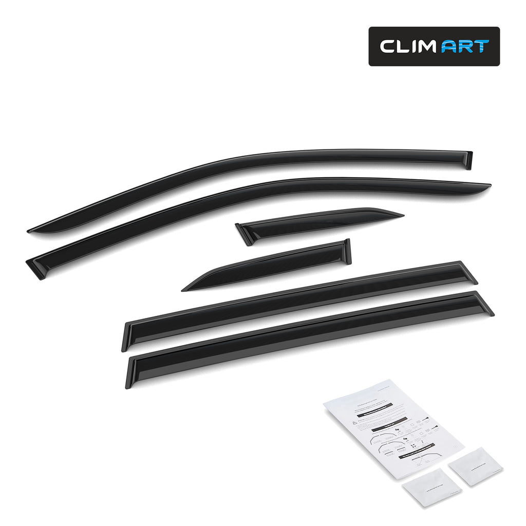 6pcs Tape-on Window Deflectors for Subaru Forester H2017