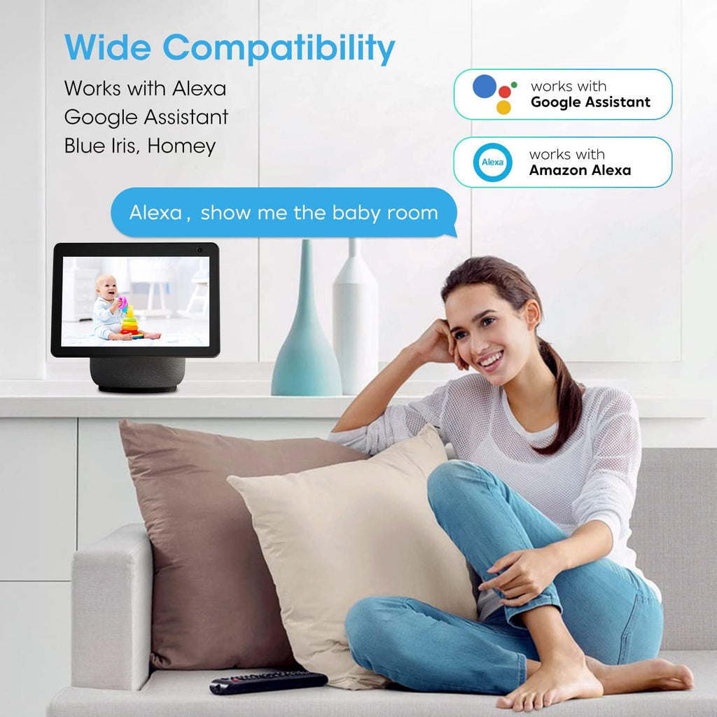 5MP Security Camera Pan/Tilt Baby Monitor with Night Vision, 2-Way Audio, Cloud & SD Card Storage Pack of 2 G24221