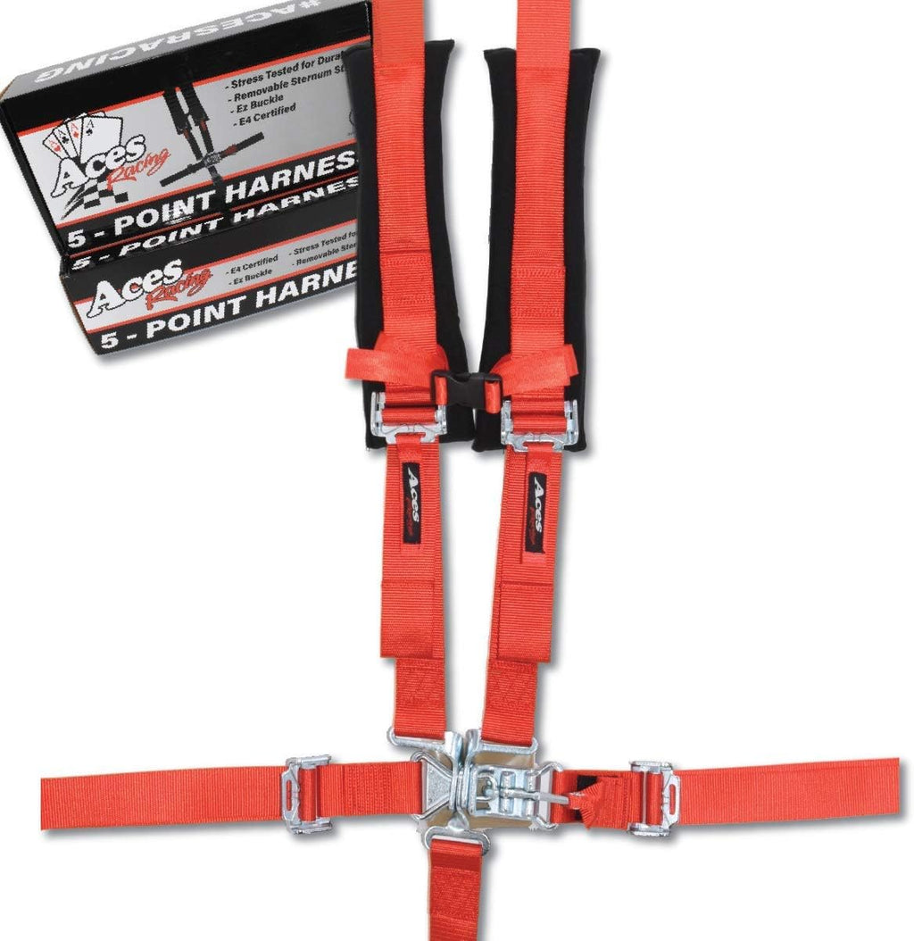 5 Point Harness with 2 Inch Padding, Silver, Pack of 2 T795