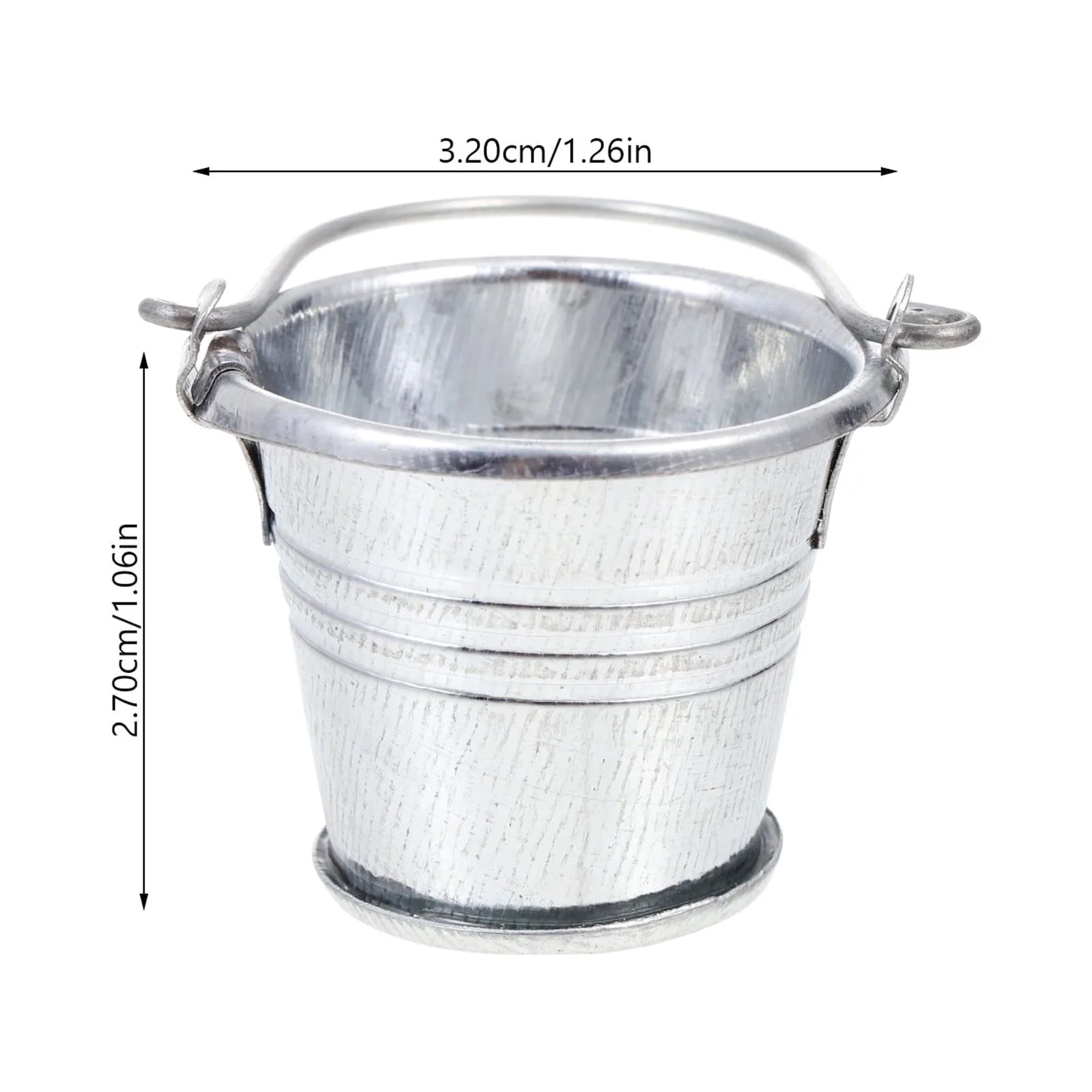 Mini Beer Bottles Galvanized Buckets Dollhouse Bar Supplies P12469