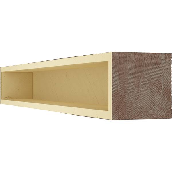 Aged Pecan Hand Hewn Faux Wood Fireplace Mantel P682428