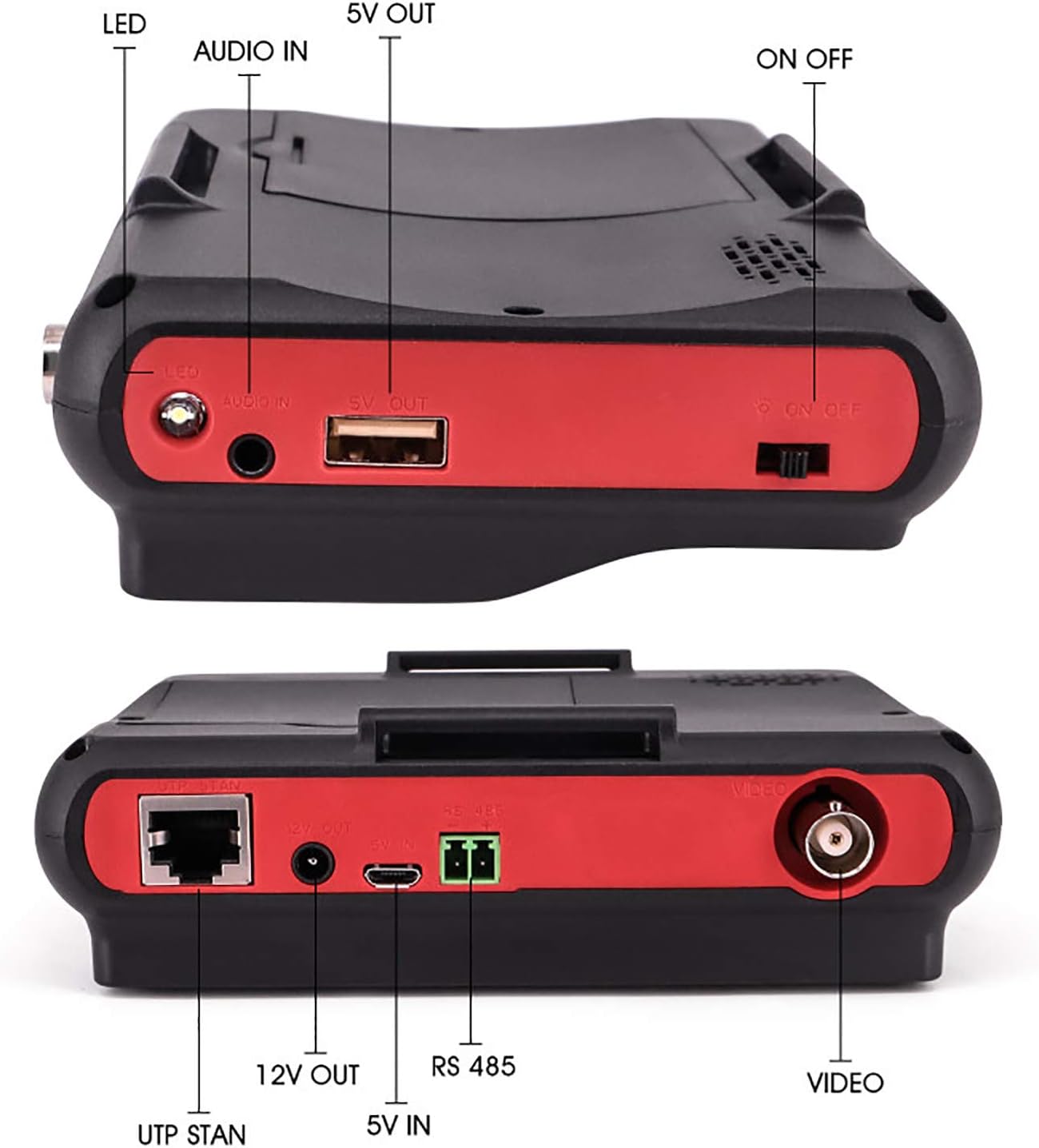 5'' Wrist CCTV Tester Analog Camera Monitor, Pack of 2 K640759