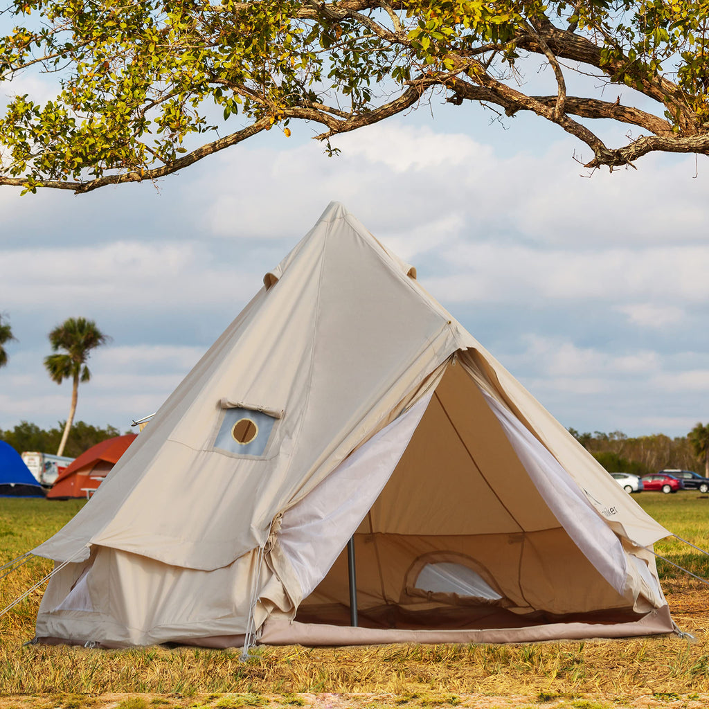 Mongolian Yurt Tent with Mosquito Net Doors & Windows H95954