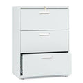 Light Gray Three-Drawer Lateral File I679533