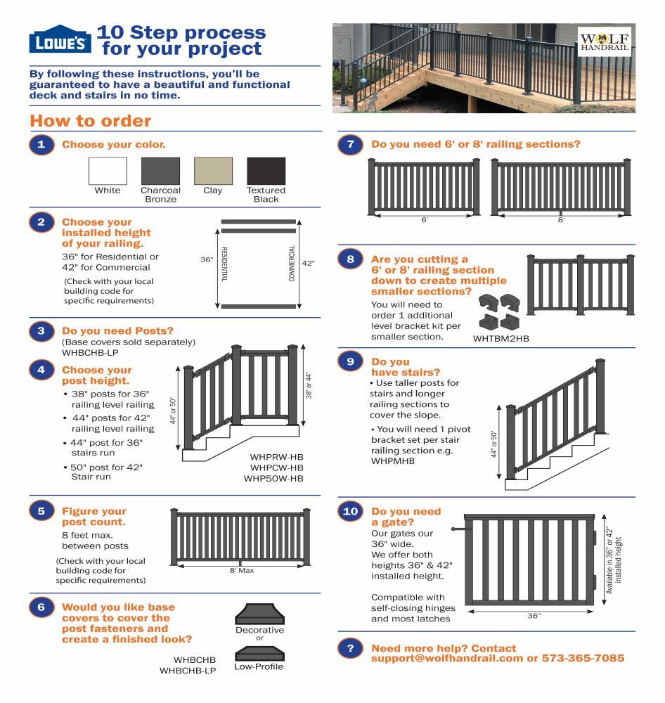 White Aluminum Deck Rail Kit O149