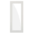 1-Lite Satin Etch Solid Core MDF Primed Interior Door Slab I4936