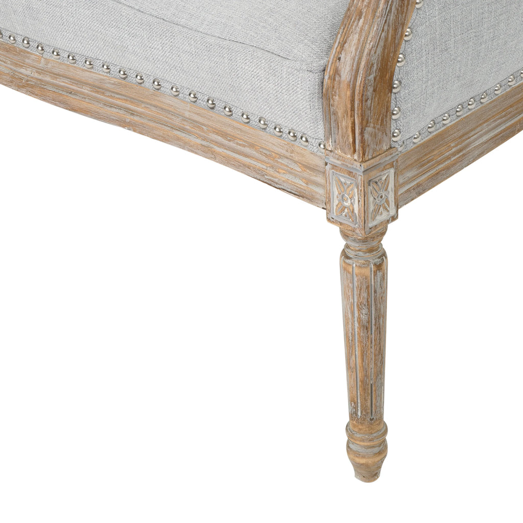 Light Gray Fabric Loveseat B167198