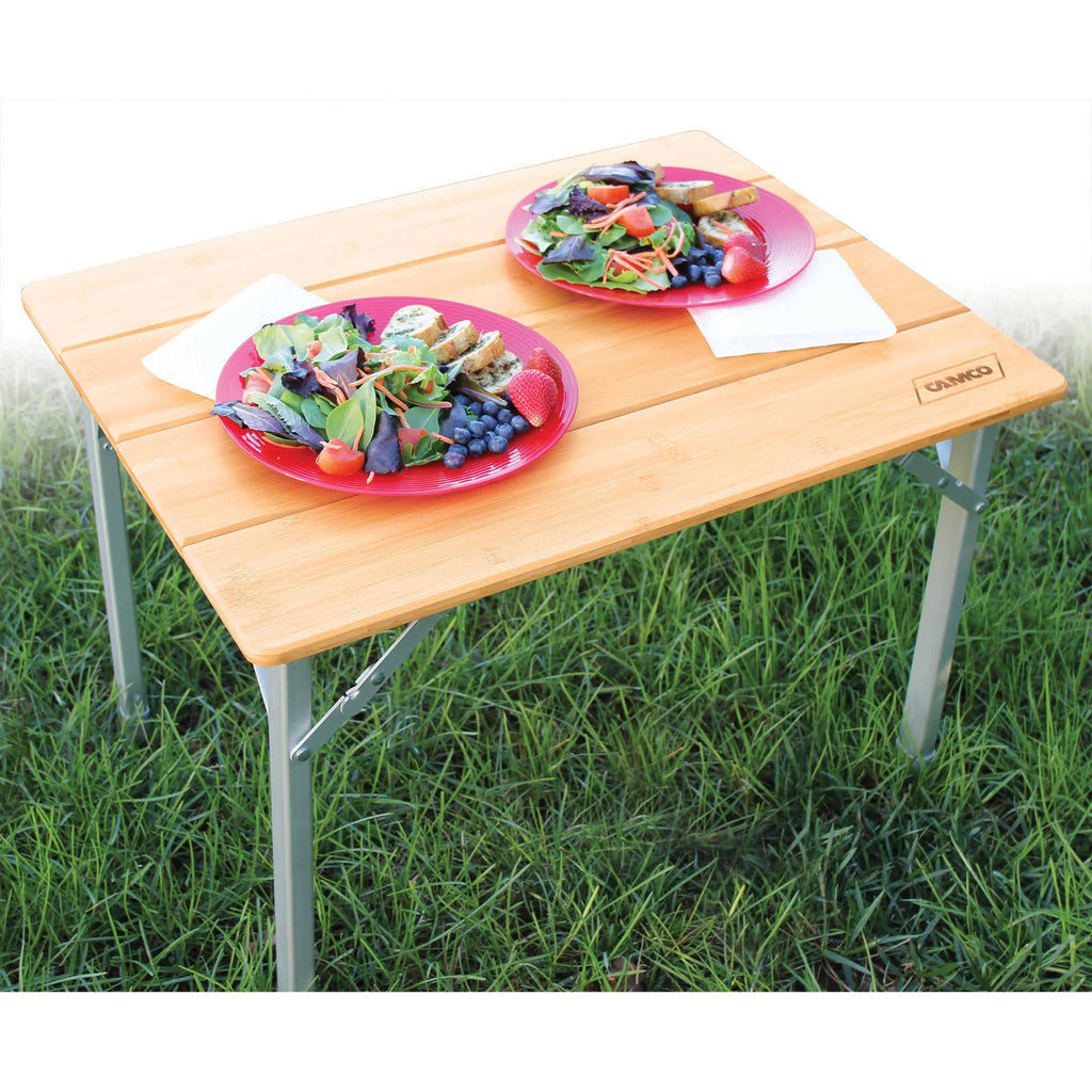 Bamboo Folding Table with Aluminum Legs B98300