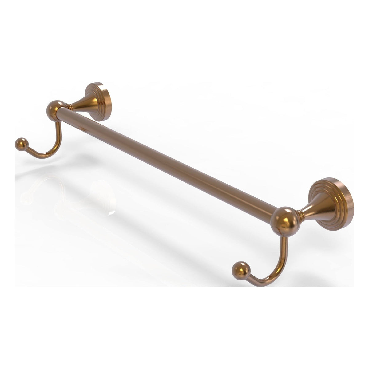 30 in. Towel Bar with Integrated Hooks Brushed Bronze A95765