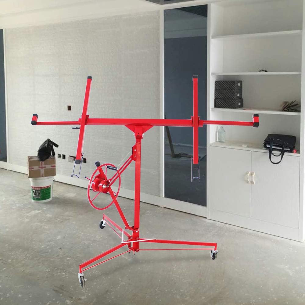 Drywall Lift Panel Hoist with Adjustable Telescopic Arm, 150 lbs E360