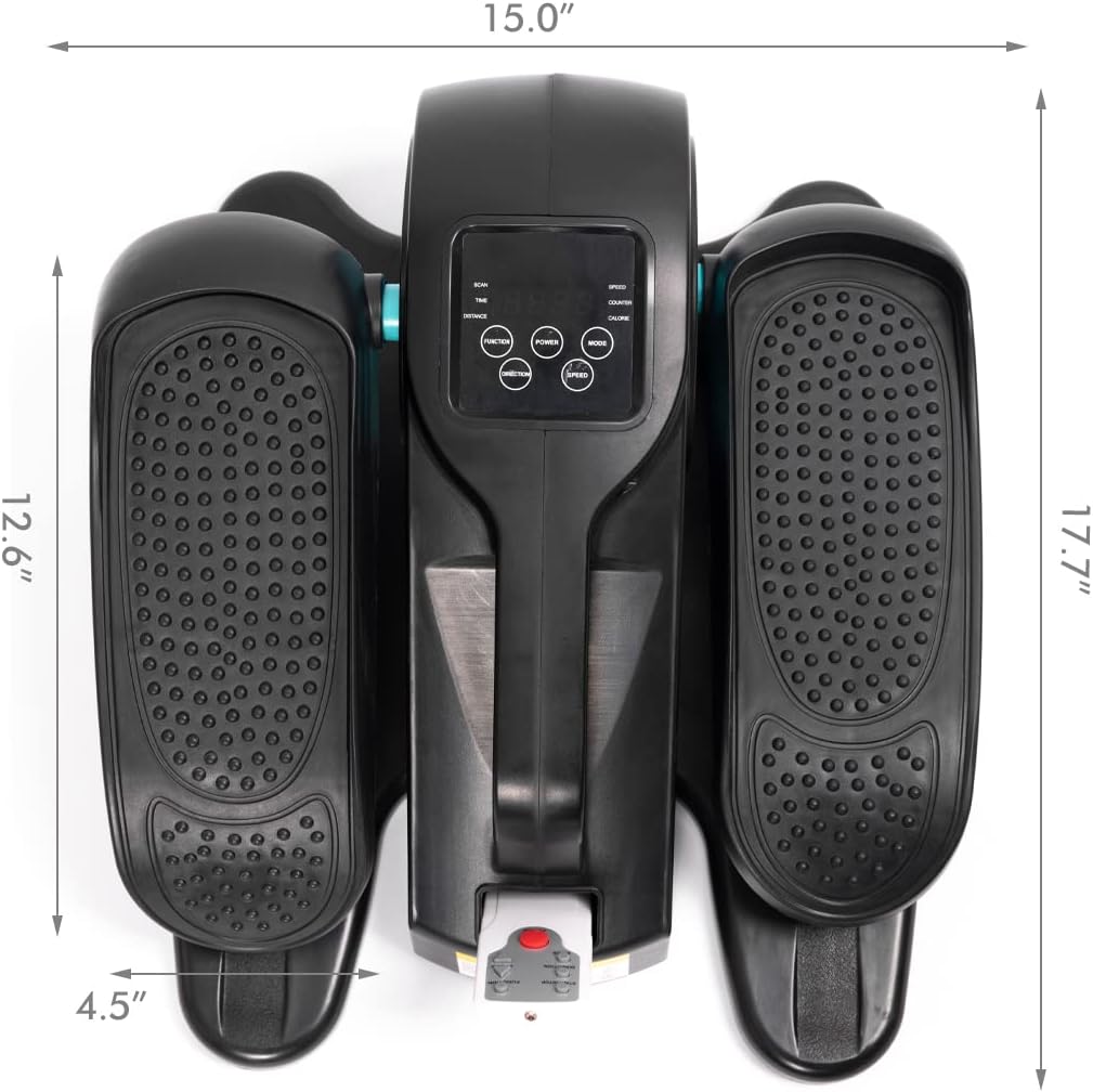 Compact Electric Elliptical Leg Exerciser with Remote & LCD Display L442693