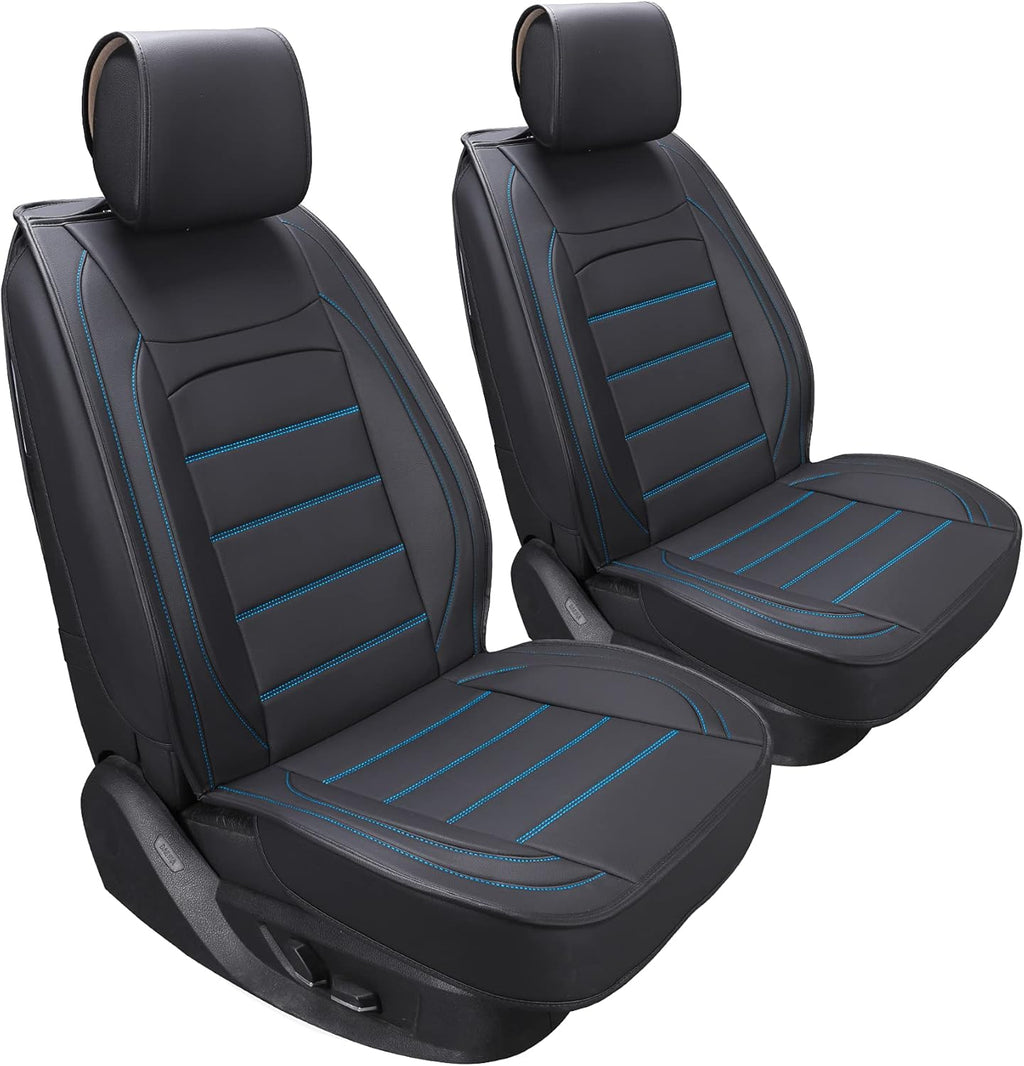 Black Waterproof Leatherette Full Set Car Seat Covers G8227