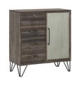 Brown One Door Five Drawer Cabinet I180