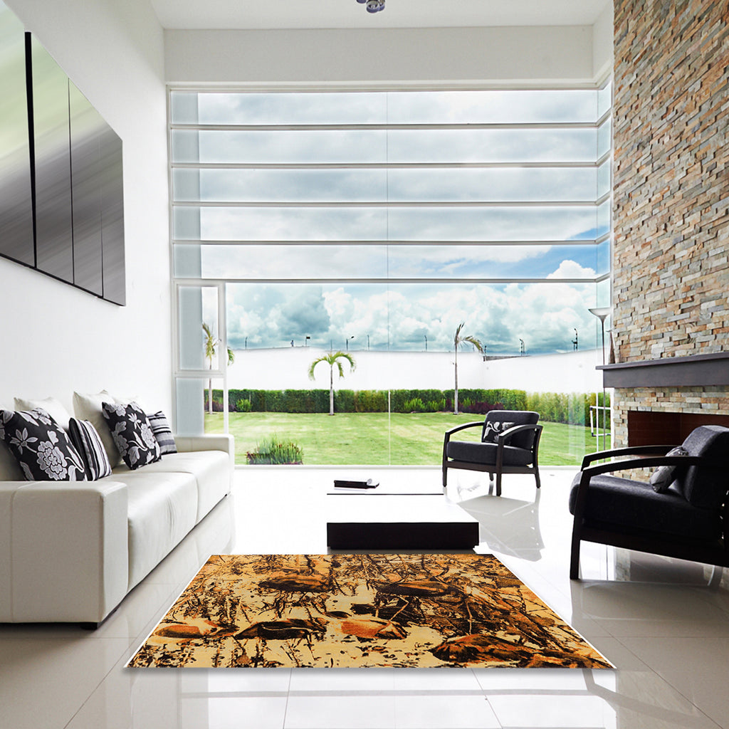 Red Rectangle Area Rug, 2' x 3' N264576