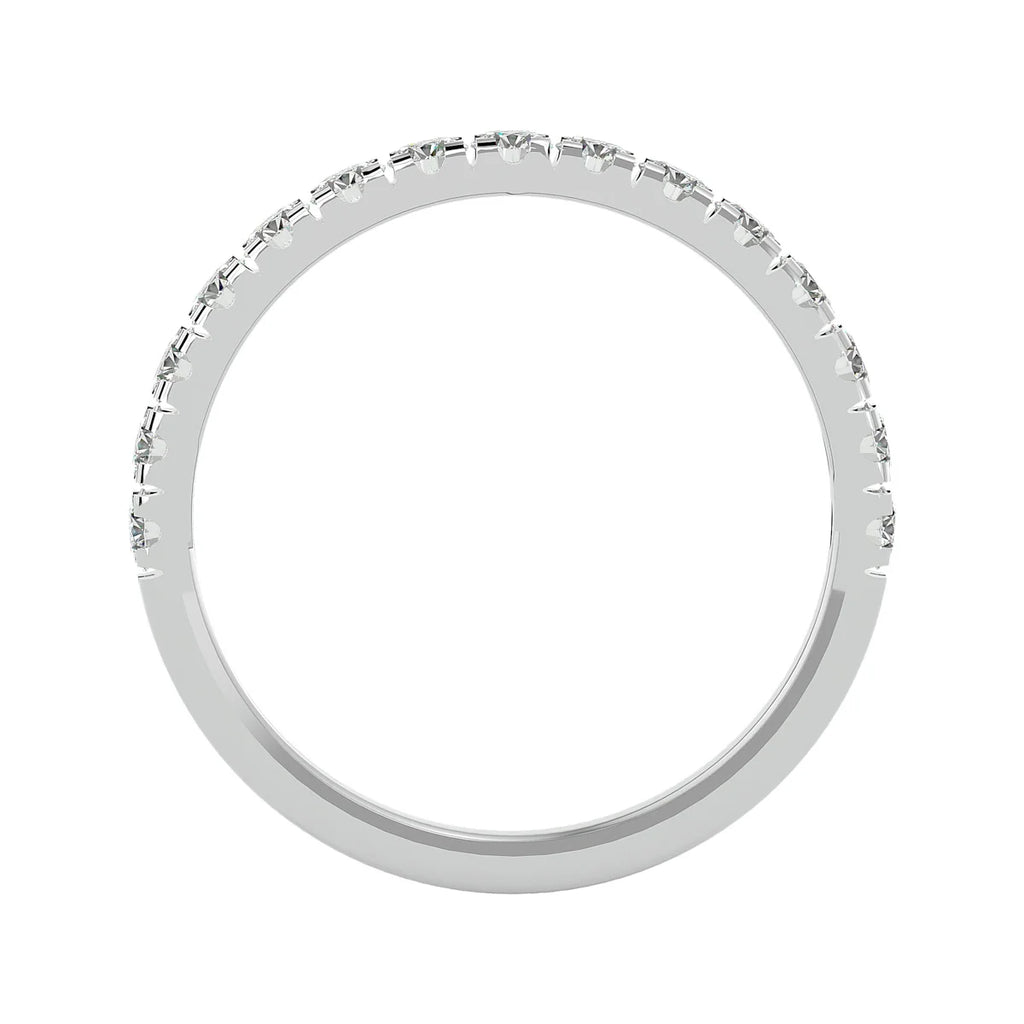 14 Karat White Gold Diamond Wedding Band Z37909