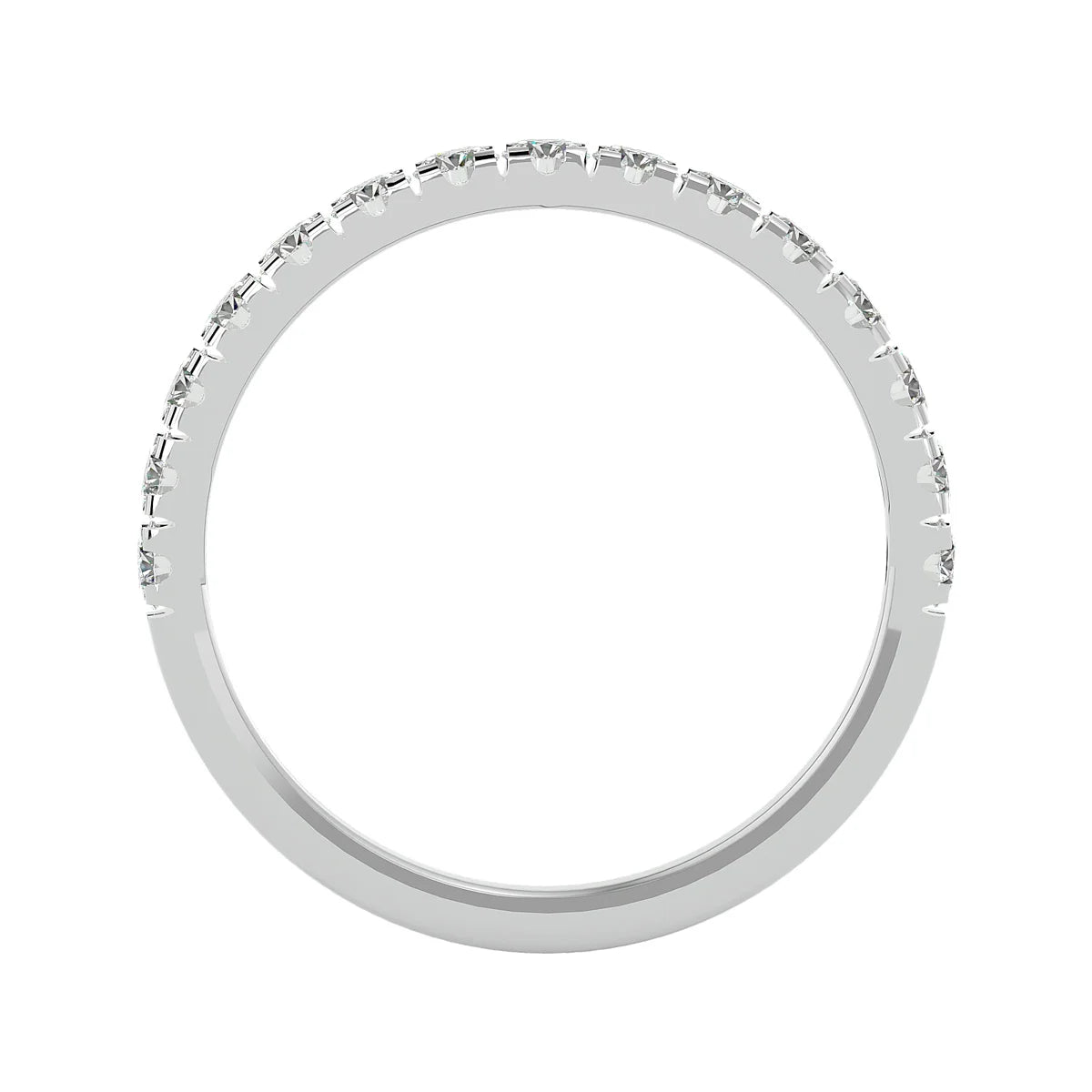 14 Karat White Gold Diamond Wedding Band Z37909