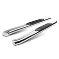 Chrome 4" Oval Curved Side Step Nerf Bar U690