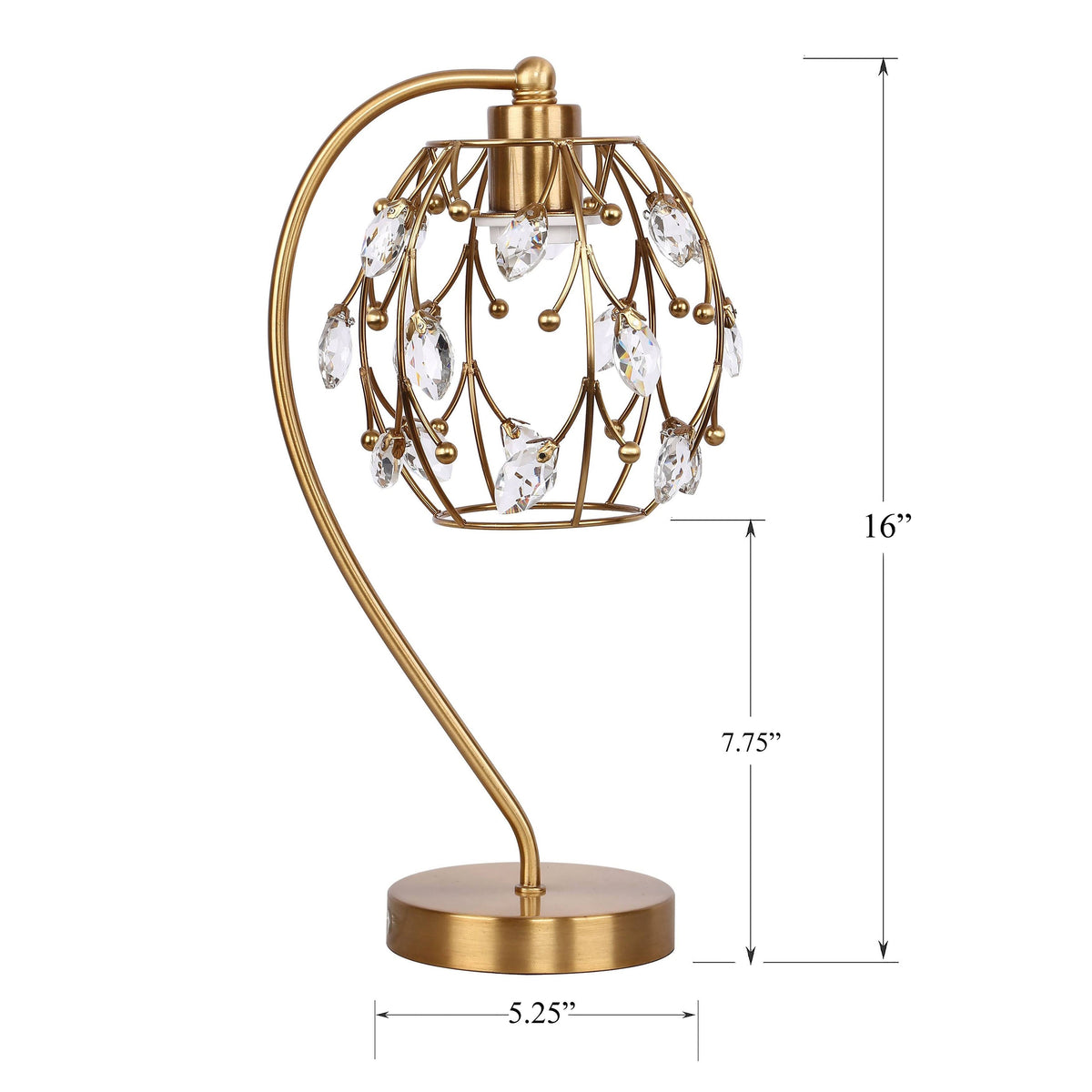 Polished Nickel Task Lamp with Crystalline Metal Shade (2-Pack) V388