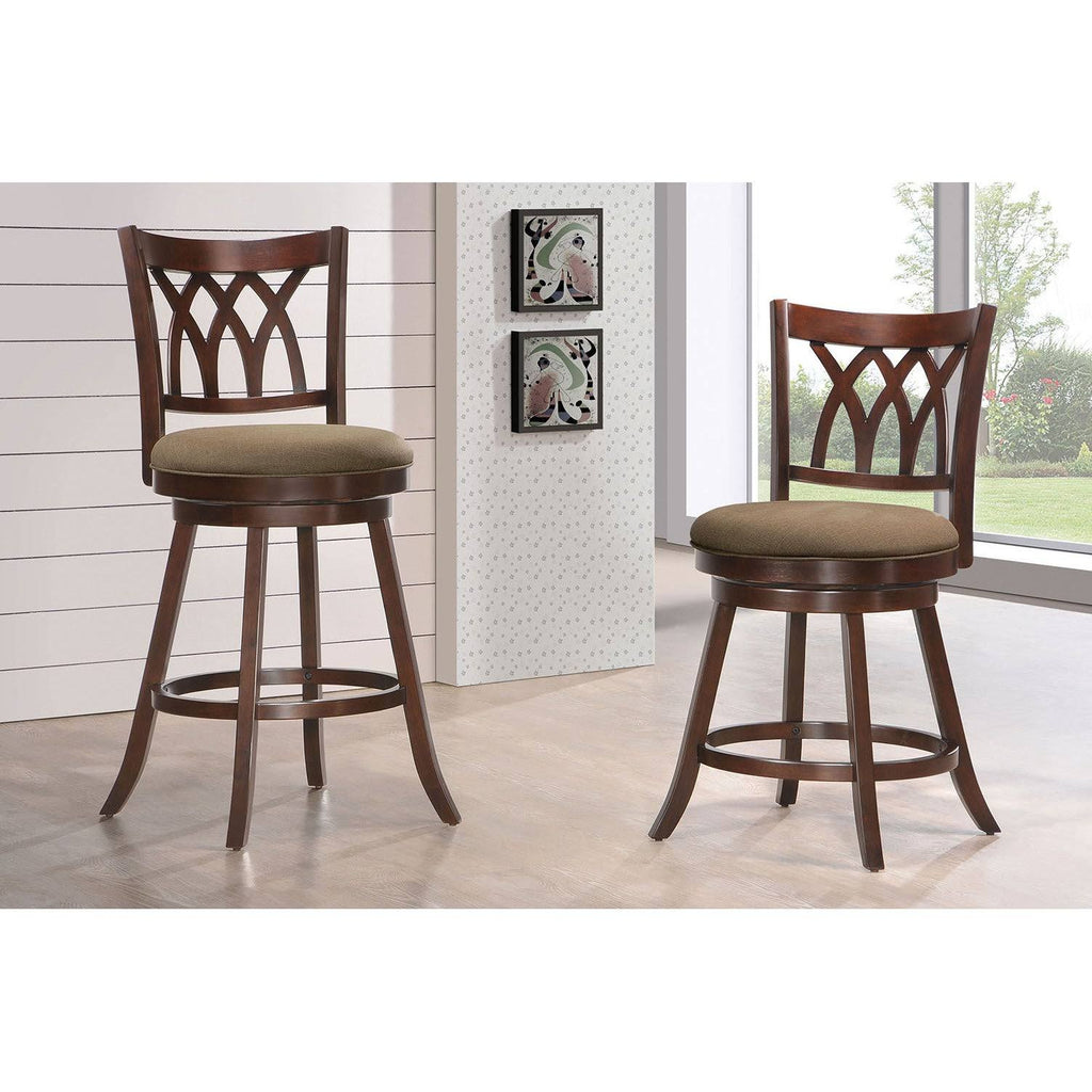 Espresso Swivel Bar Chair W90759