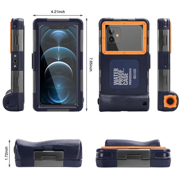Waterproof Protective Case for Phones Up to 6.9 Inch with Lanyard N84241