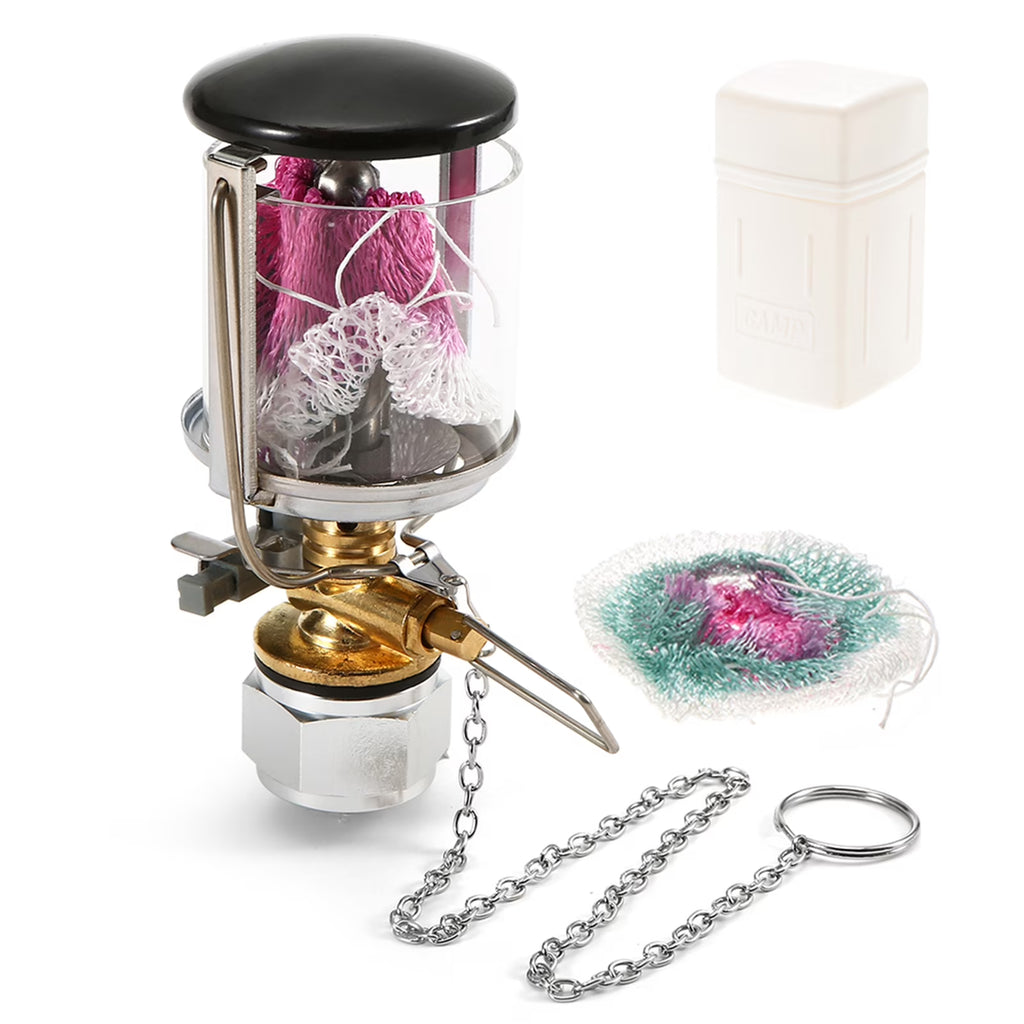 Propane Lantern Single Mantle Gas Lamp with 2 Lantern Mantles Q529230