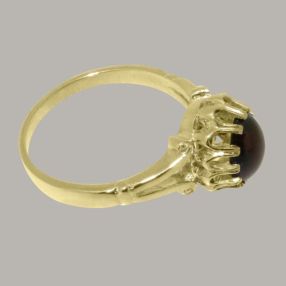 18k Yellow Gold Garnet Engagement Ring Y814392