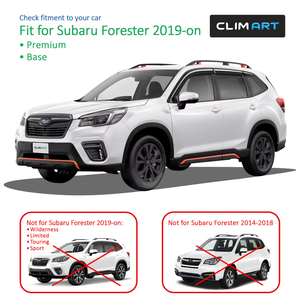 6pcs Tape-on Window Deflectors for Subaru Forester H2017