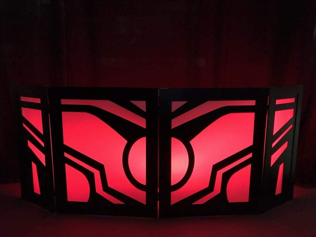 DJ Facade 4 Panels Black Frame with Fabric W914