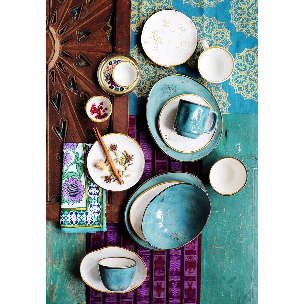 Azure 7 1/4x22 China Square Plate - 12/Case Q705008