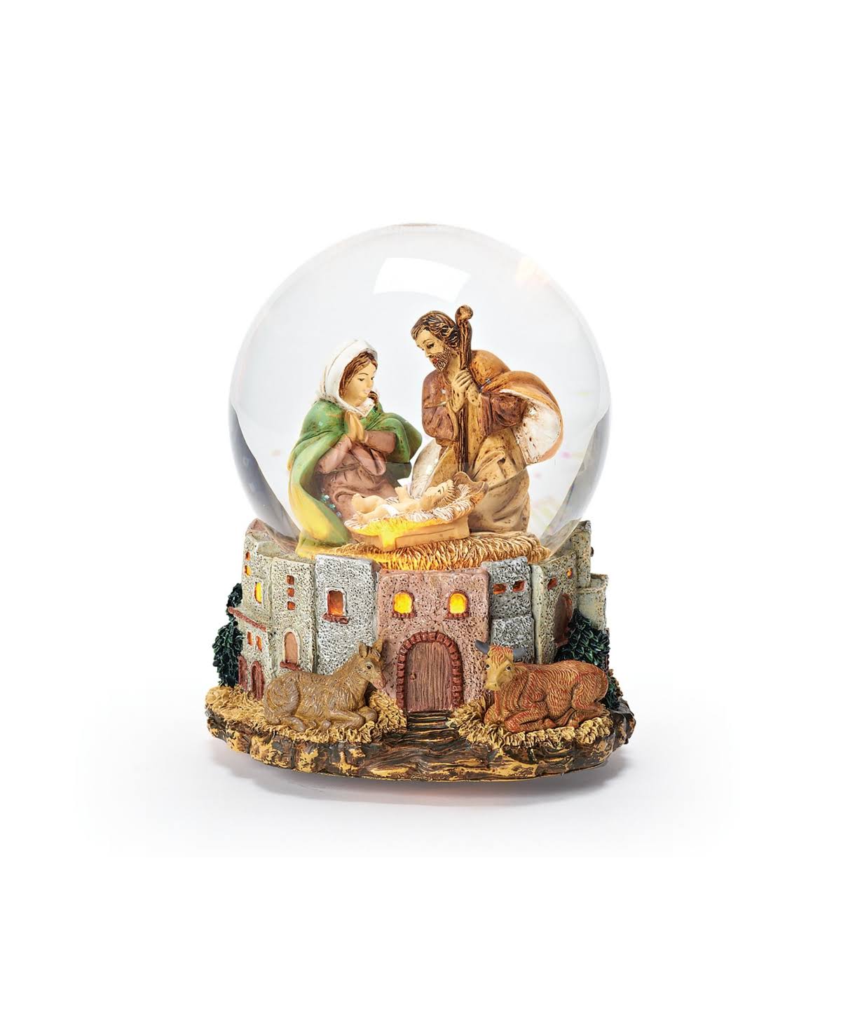 Holy Family LED Lighted Musical Glitterdome S52981