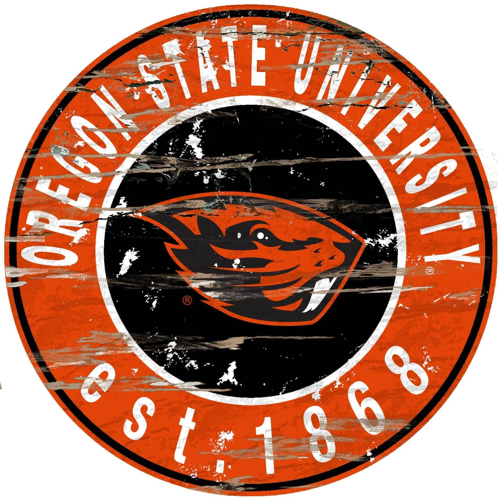 Oregon State Distressed Sign O561