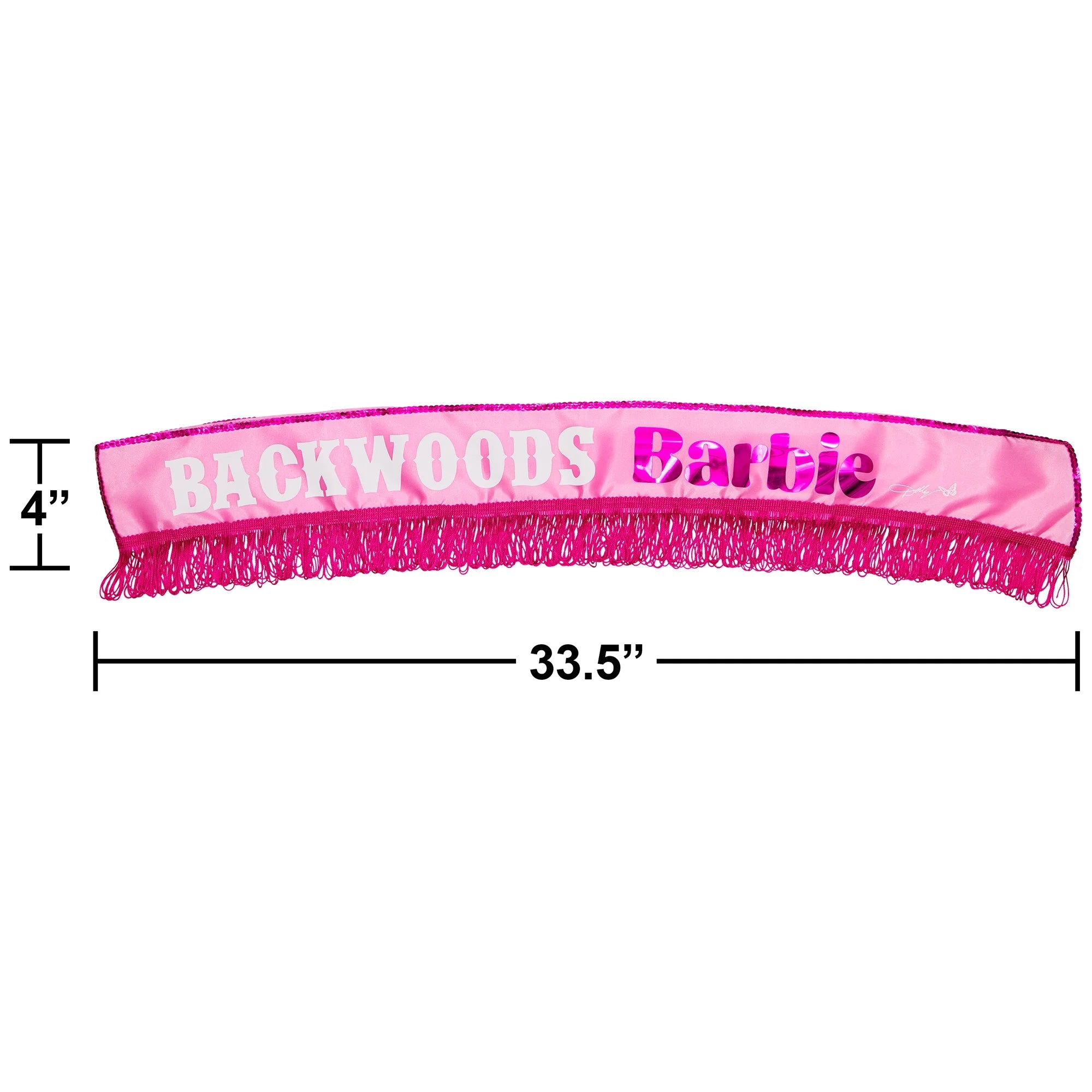 Pink Backwoods Barbie Sash W7024