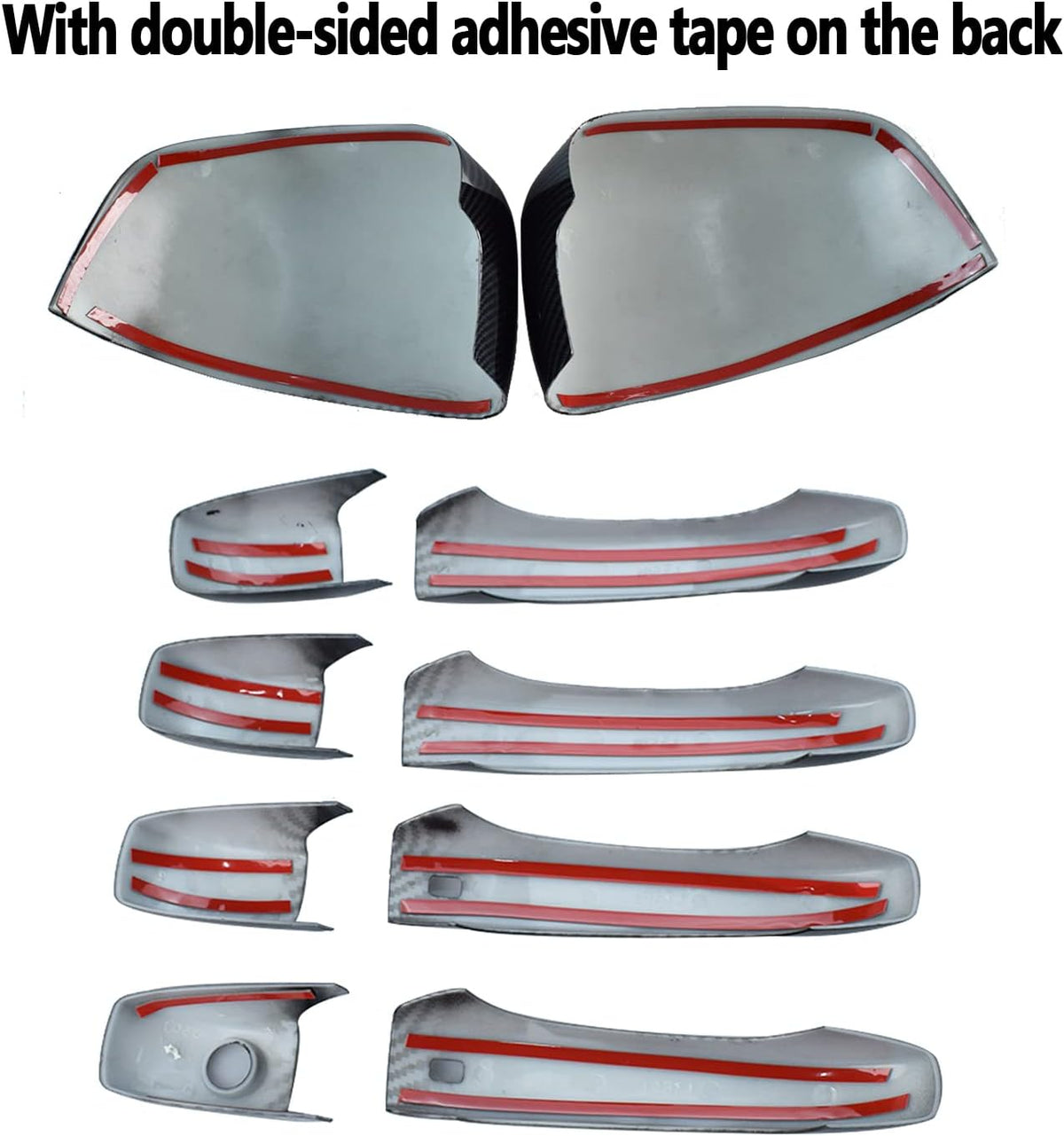 ABS Carbon Fiber Mirror Covers and Door Handle Covers D1563