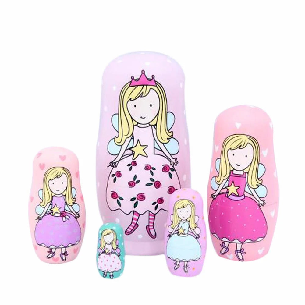 5 Pcs Russian Doll Nesting Dolls C13856